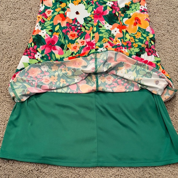 Vince Camuto Vibrant Floral Midi Derby Dress - Picture 6 of 6